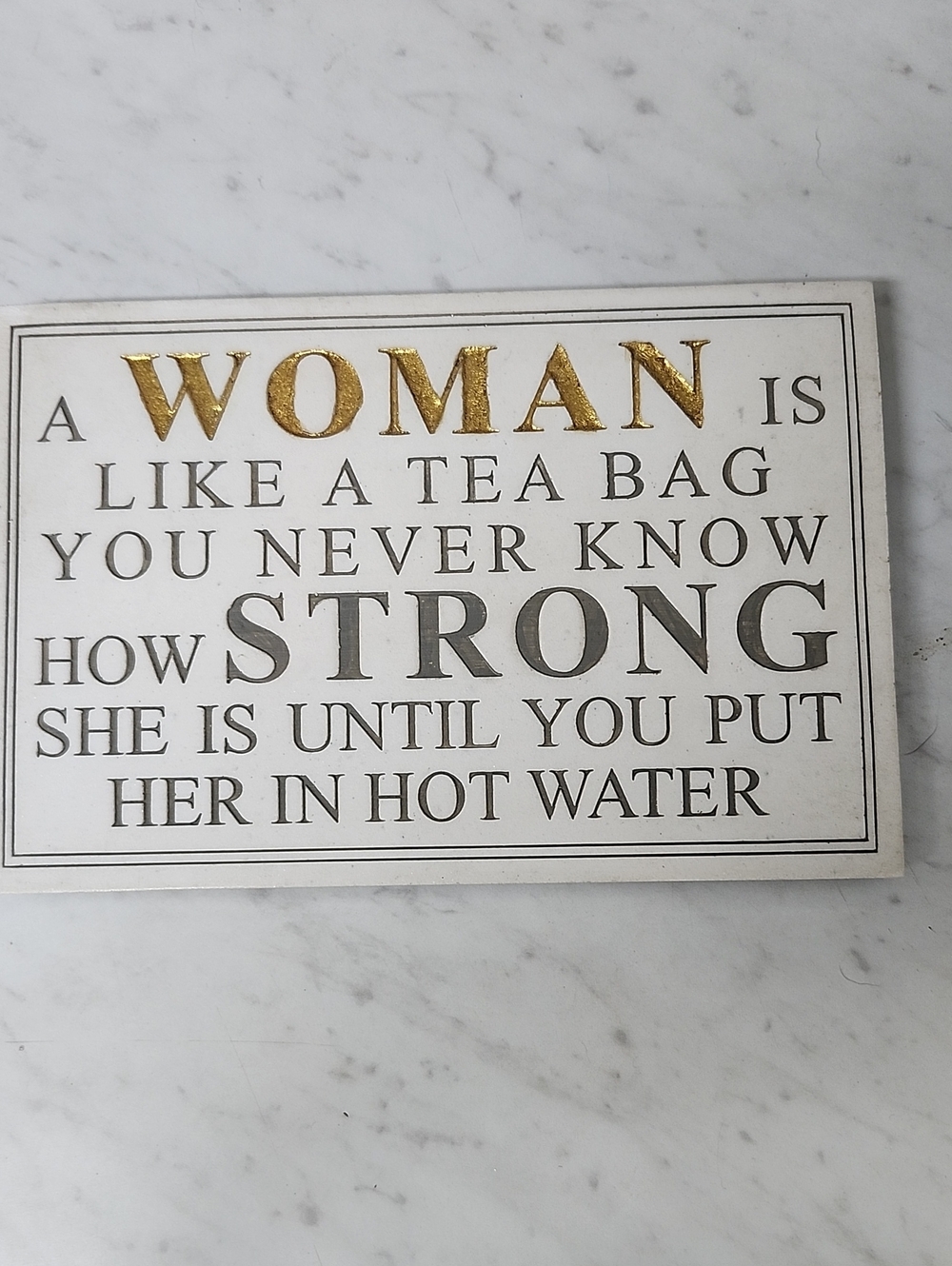 Inspirational Woman Quote Wall Plaque